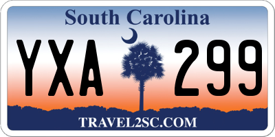 SC license plate YXA299