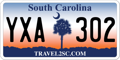 SC license plate YXA302