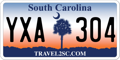 SC license plate YXA304