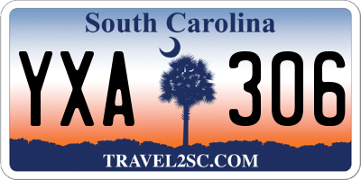 SC license plate YXA306