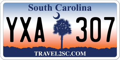 SC license plate YXA307