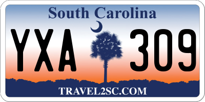SC license plate YXA309