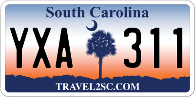 SC license plate YXA311