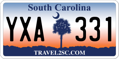 SC license plate YXA331