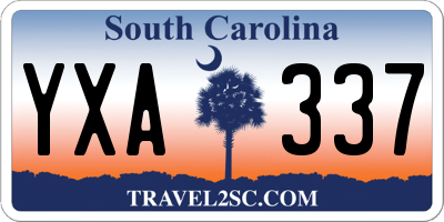 SC license plate YXA337