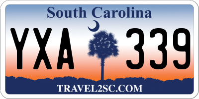 SC license plate YXA339