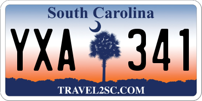 SC license plate YXA341