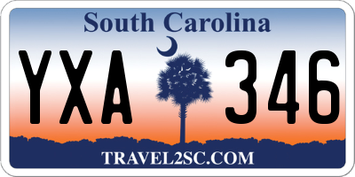 SC license plate YXA346