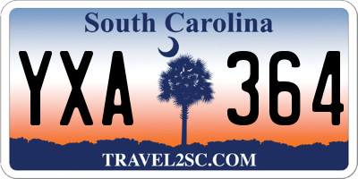 SC license plate YXA364