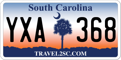 SC license plate YXA368