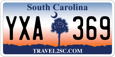 SC license plate YXA369