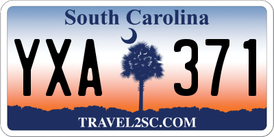 SC license plate YXA371