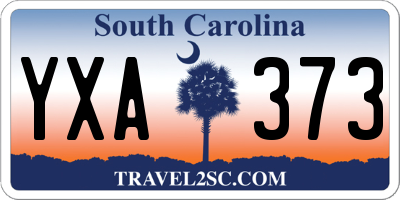 SC license plate YXA373
