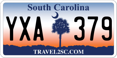 SC license plate YXA379