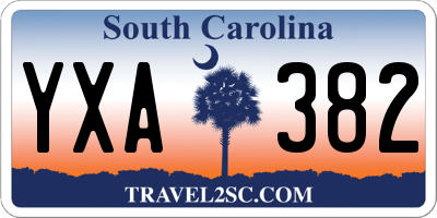 SC license plate YXA382