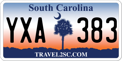 SC license plate YXA383