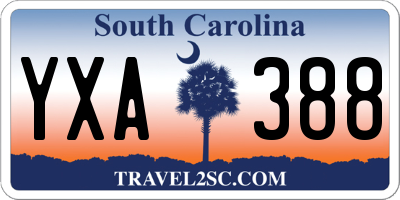 SC license plate YXA388