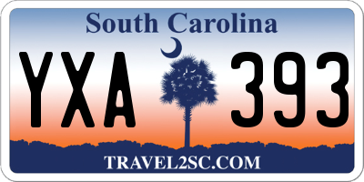 SC license plate YXA393