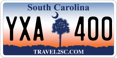 SC license plate YXA400