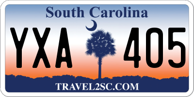 SC license plate YXA405