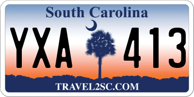 SC license plate YXA413