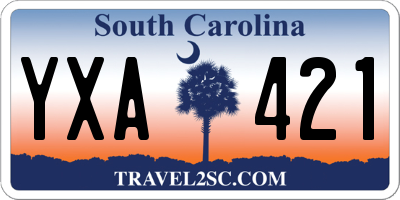 SC license plate YXA421