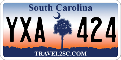 SC license plate YXA424