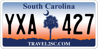 SC license plate YXA427