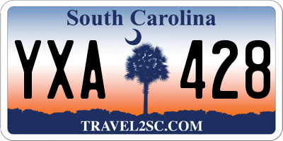 SC license plate YXA428
