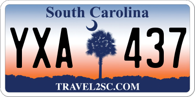 SC license plate YXA437