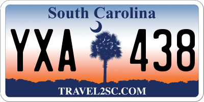 SC license plate YXA438