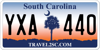 SC license plate YXA440