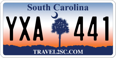 SC license plate YXA441