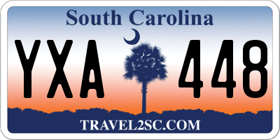 SC license plate YXA448
