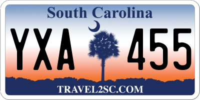 SC license plate YXA455
