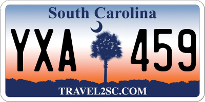 SC license plate YXA459