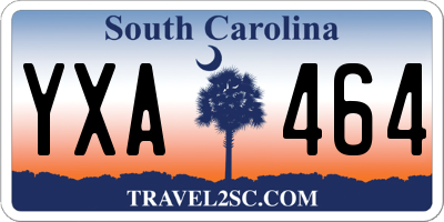 SC license plate YXA464