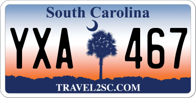 SC license plate YXA467