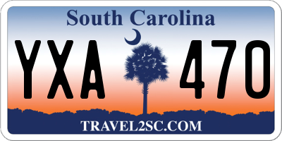 SC license plate YXA470