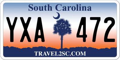 SC license plate YXA472