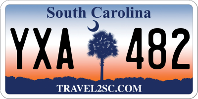 SC license plate YXA482