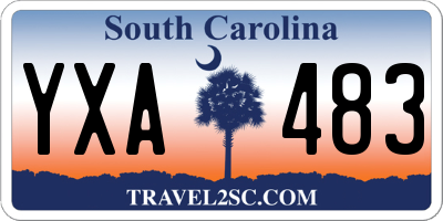 SC license plate YXA483