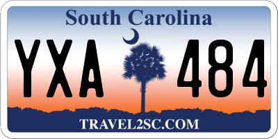 SC license plate YXA484