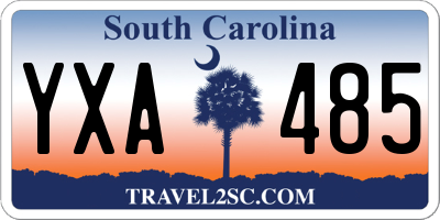 SC license plate YXA485