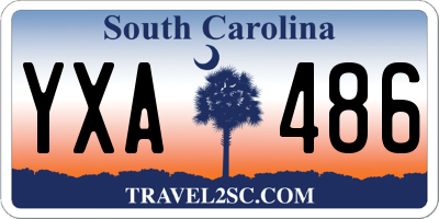 SC license plate YXA486