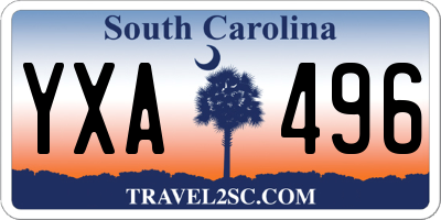 SC license plate YXA496