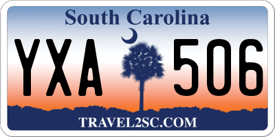 SC license plate YXA506