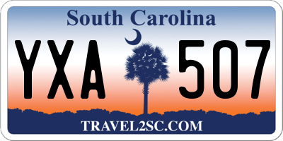 SC license plate YXA507