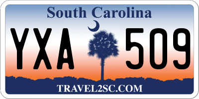 SC license plate YXA509