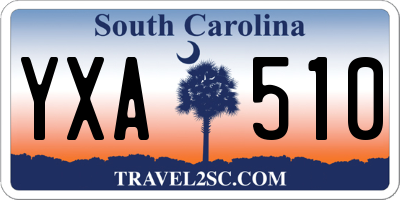 SC license plate YXA510